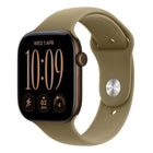 Apple Watch Series 12 GPS 46mm Dark Bronze Aluminium Case with Olive Sport Band - S/M