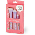 Legami Oh My Glow! - Set Of 4 Makeup Brushes - Bee