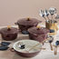 Excalibur 7-Piece Aluminium Cookware Set with Oven Mittens