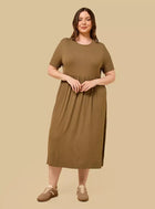 Ribbed Midi Dress