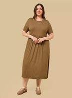 Ribbed Midi Dress