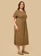Ribbed Midi Dress