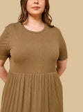 Ribbed Midi Dress