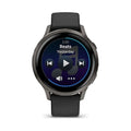 Garmin Venu 4 41mm Smartwatch - Slate Bezel With Black Silicone Band