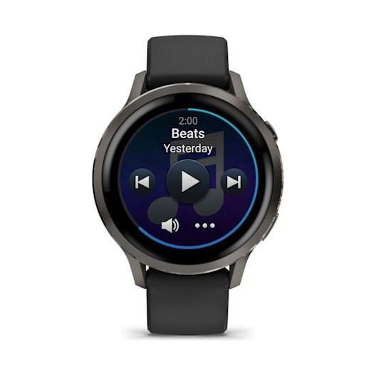 Garmin Venu 4 41mm Smartwatch - Slate Bezel With Black Silicone Band